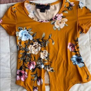 Floral tie top